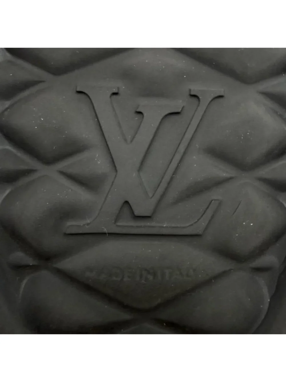 Louis Vuitton Waterfront Line Rubber Monogram Sandals Black